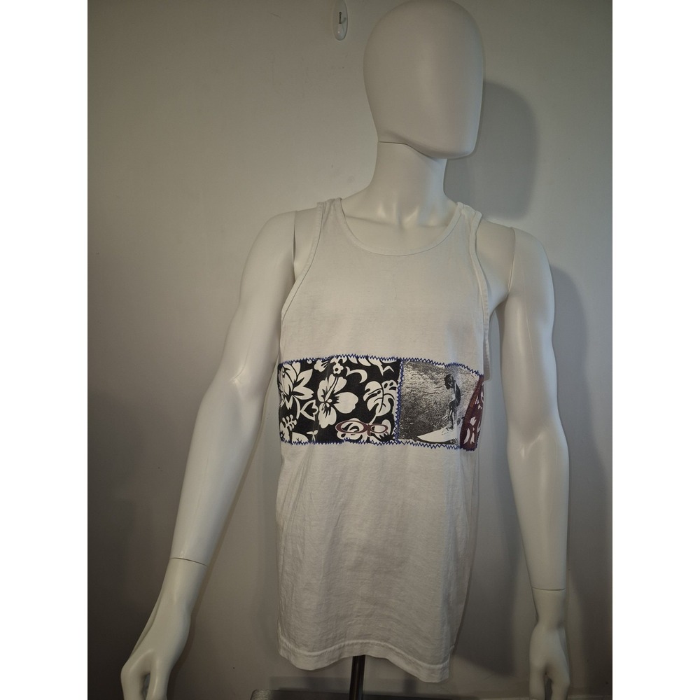 Vintage Ocean Pacific Tank Top Men's Large Surfing Bold Graphic  90s Made in USA